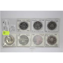 SHEET OF OLD TOKENS - SPORTS, ANNIVERSARY ETC.