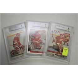 3x CHRIS OSGOOD ROOKIE CARDS
