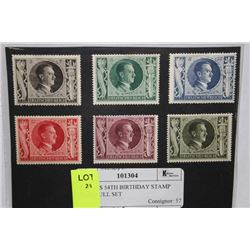 HITLER'S 54TH BIRTHDAY STAMP ISSUE FULL SET