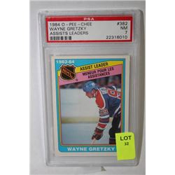 1984 OPEE CHEE WAYNE GRETZKY ASSIST LEADERS CARD