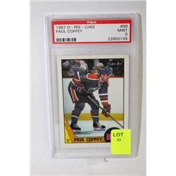 1987 OPEE CHEE PAUL COFFEY CARD