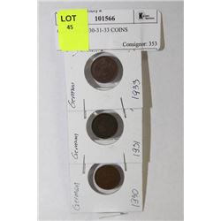 GERMAN 1930-31-33 COINS