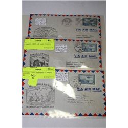 CANADA FIRST AIR MAIL FLIGHTS X3