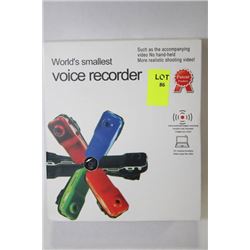 WORLD'S SMALLEST VOICE RECORDER