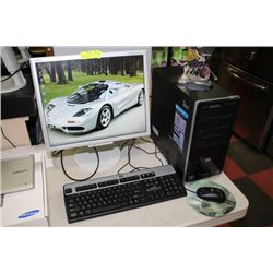 HP PAVILION DESKTOP TOWER W/ WIN 8.1 PRO/ 4GB RAM