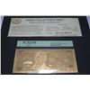 Image 1 : 99.9% PURE 24K CARAT GOLD 10 U.S. DOLLAR BANKNOTE