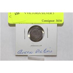 1901 QUEEN VICTORIA SILVER 5 CENTS
