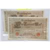 Image 1 : 1910 GERMAN 1000 MARK BANKNOTES X2