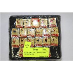 SET OF COCA COLA PIN CALGARY 1988 OLYMPICS