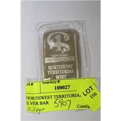 NORTHWEST TERRITORIAL 1OZ .999 SILVER BAR