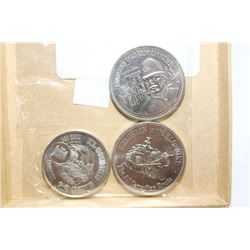 THREE KLONDIKE DAYS 1970'S COLLECTOR COINS