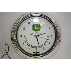 JOHN DEERE NEON WALL CLOCK