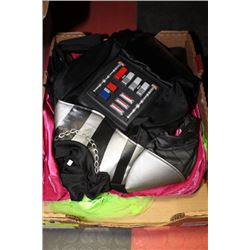 FLAT OF DRESS UP CLOTHING: DARTH VADER, PRINCESS
