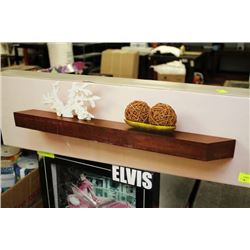 NEW WOODEN 'MANTLE' HIDDEN BRACKET SHELF
