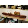 Image 1 : NEW WOODEN 'MANTLE' HIDDEN BRACKET SHELF