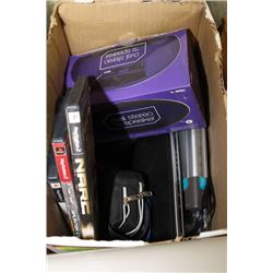 BOX OF DIGITAL CAMERAS AND ASSORTED ELECTRONICS