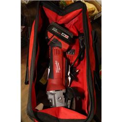 MILWAULKEE 18V LITHIUM GRINDER IN  BAG,