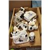 Image 1 : FLAT OF COW COLLECTIBLES W/ WINDCHIME, SALT AND