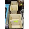 Image 1 : SET OF 4 IVORY LOOK PLANTER BOXES
