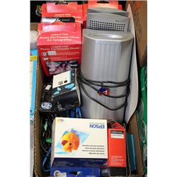 BOX OF LEXMARK P350 PHOTO KIT, CORDS, INK