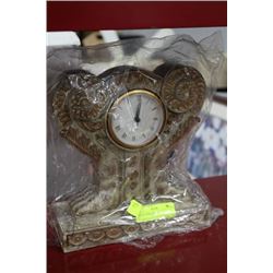 STONE LOOK MANTLE CLOCK