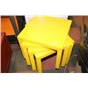 Image 1 : SET OF 4 YELLOW END TABLES