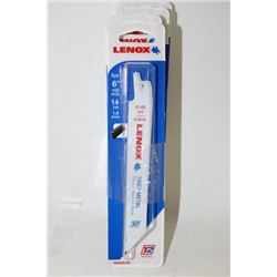PACK OF 5 LENOX 6" SAWSALL BLADES