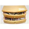 Image 1 : MUSICAL JEWELLERY BOX WITH CONTENTS