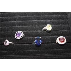 .925 STERLING SILVER RING X5