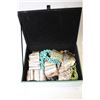 Image 1 : JEWELLERY BOX W/ PEARLS & STONES JEWELLERY