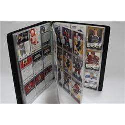 BINDER OF HOCKEY ROOKIE CARDS