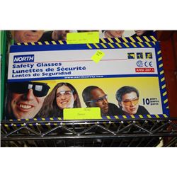 CASE OF 10 NORTH SAFETY GLASSES