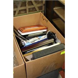 ESTATE BOX OF PICTURE FRAMES