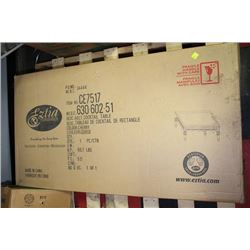 NEW IN BOX WOOD COCKTAIL TABLE