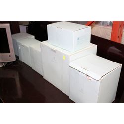 GROUP OF PARTYLIGHT XMAS ORNAMENTS  6PCS