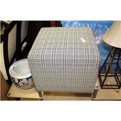 PLAID OTTOMAN