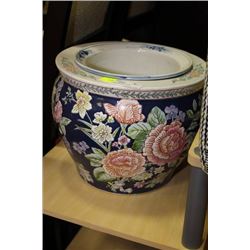 FLOWERED PLANTING VASE