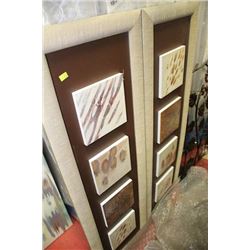 SHOWHOME PAIR OF ABSTRACT WALL ART PICTURES