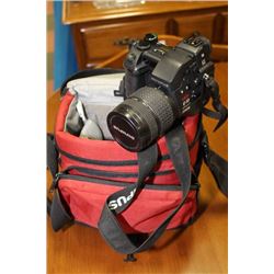 OLYMPUS "FOCUS ON LIFE" E-10 CAMERA WITH 2 LENSES