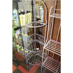 METAL 4-TIER FOLDABLE CORNER STAND