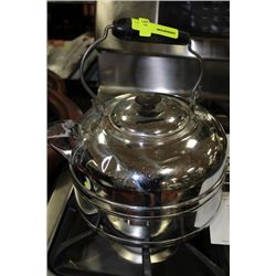 VINTAGE STAINLESS STEEL KETTLE