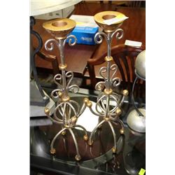 PAIR OF CANDLE HOLDERS