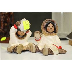 PAIR OF 1962 AND 1982 C. ALAN JOHNSON INUIT