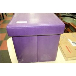 SHOWHOME PURPLE STORAGE STOOL