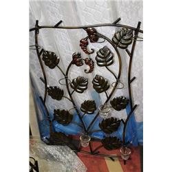 METAL HANGING WALL CANDLE HOLDER