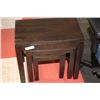 Image 1 : SHOWHOME 3 PIECE NESTING TABLE SET (SCRATCHED)