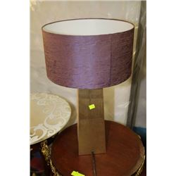PURPLE AND GOLD TABLE LAMP