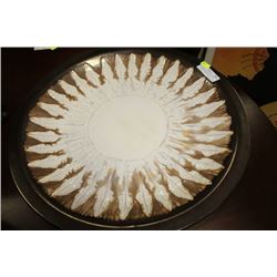 20" ROUND NATIVE STYLE FRUIT PLATTER/CENTRE PIECE