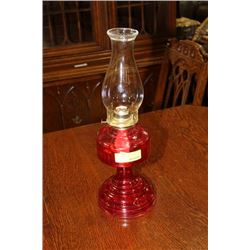 VINTAGE OIL LAMP ON CHOICE: RED