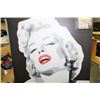 Image 1 : LARGE CANVAS MARILYN MONROE PAINTING & COLLECTRS